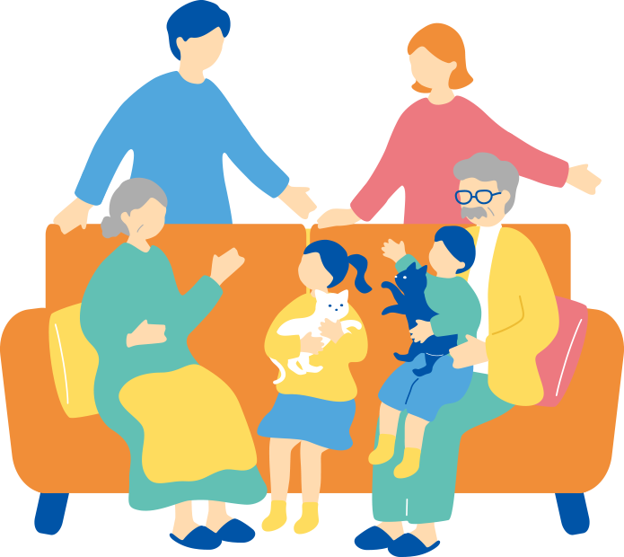 家族のイラスト